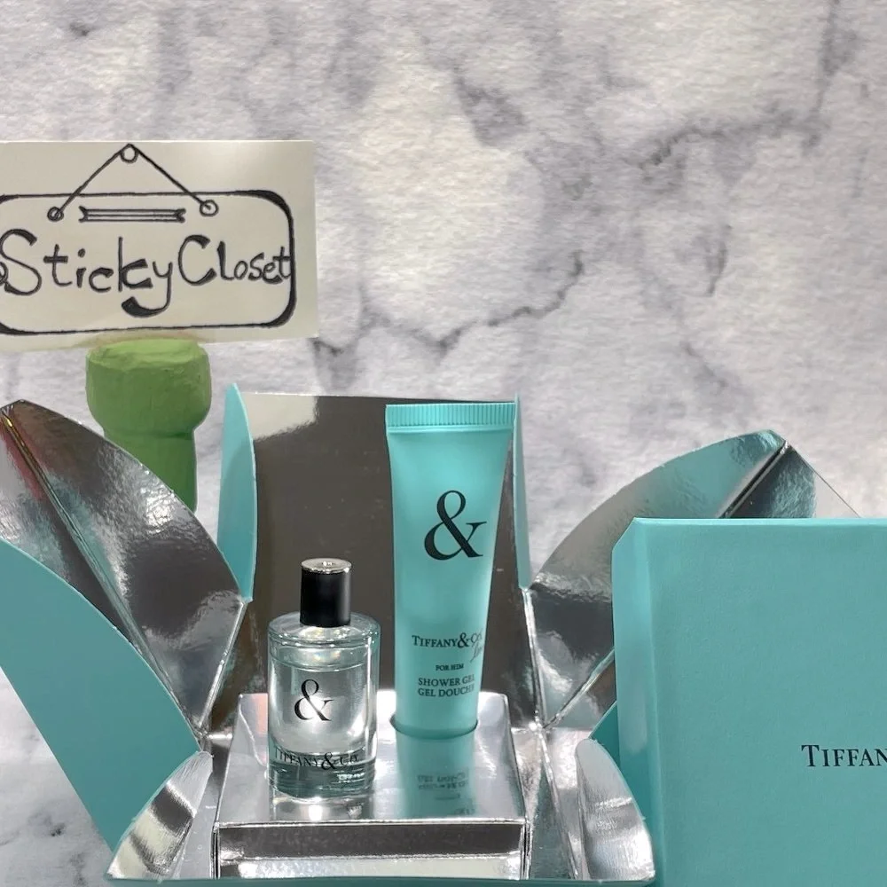 Tiffany & Co Love for Him EDT Set,Mini Spray 5ml & Shower Gel 14ml-2pc-BOXED-NEW